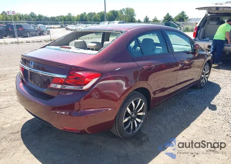 2015 Honda Civic Ex-L from USA, damaged, VIN 19XFB2F90FE255012